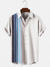 3D Summer Casual Printed Hawaiian Shirt Men Vacation Seaside Wear Puce Buckeye