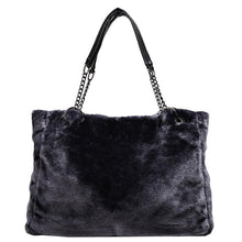 Plush Handbags Handbags Europe And America Puce Buckeye