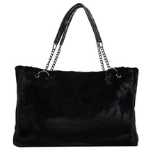 Plush Handbags Handbags Europe And America Puce Buckeye