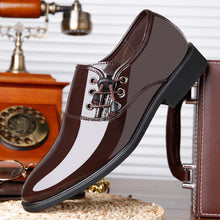 Trending Italian Patent Leather Shoes For Men Business Shoe Lace Up Oxfords Plus Size Male Wedding Party Shoes Men Black Leather Puce Buckeye