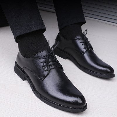 Black Shoes With Pointed Toe For Men Puce Buckeye