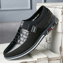 Large Size Leather Shoes Men New Casual Leather Shoes Men Puce Buckeye
