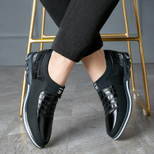 Large Size Leather Shoes Men New Casual Leather Shoes Men Puce Buckeye
