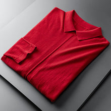Lapel Close-Fitting Wear With Spring And Autumn Cardigan Bottoming Sweater Men Puce Buckeye