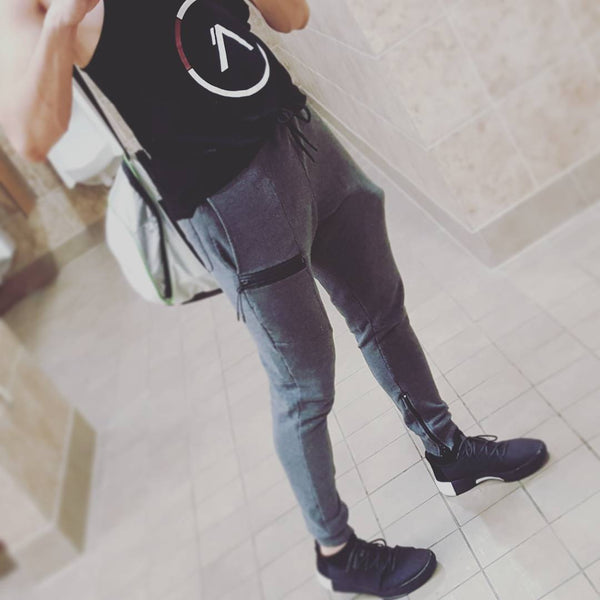 New Fitness Pants Casual Sweatpants Fashion High Street Trousers Pants Men Joggers Puce Buckeye