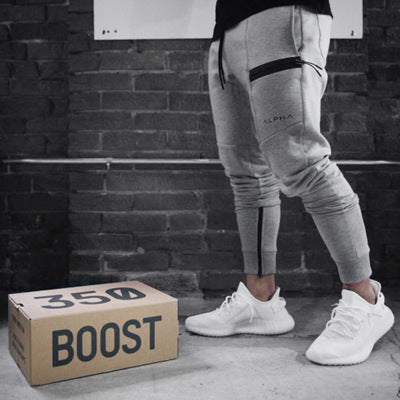 New Fitness Pants Casual Sweatpants Fashion High Street Trousers Pants Men Joggers Puce Buckeye