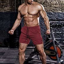 Running Training Mesh Color Matching Fitness Shorts Men Puce Buckeye