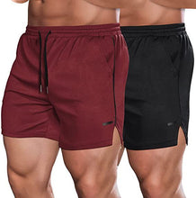 Running Training Mesh Color Matching Fitness Shorts Men Puce Buckeye