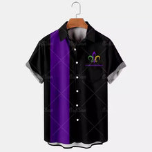 3D Summer Casual Printed Hawaiian Shirt Men Vacation Seaside Wear Puce Buckeye