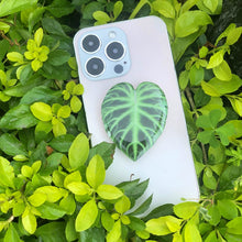 Cute Green Leaves Smartphone Holder Finger Stand  Support For Phone Handband Puce Buckeye