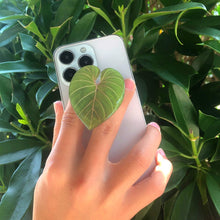 Cute Green Leaves Smartphone Holder Finger Stand  Support For Phone Handband Puce Buckeye