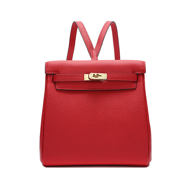 Fashionable leather handbags Puce Buckeye