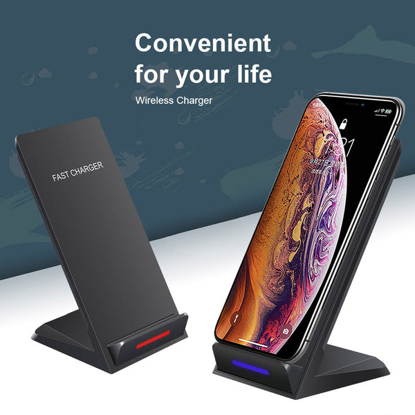 Vertical Wireless Charger Supports QI Charging, Suitable For   Mobile Phones Puce Buckeye