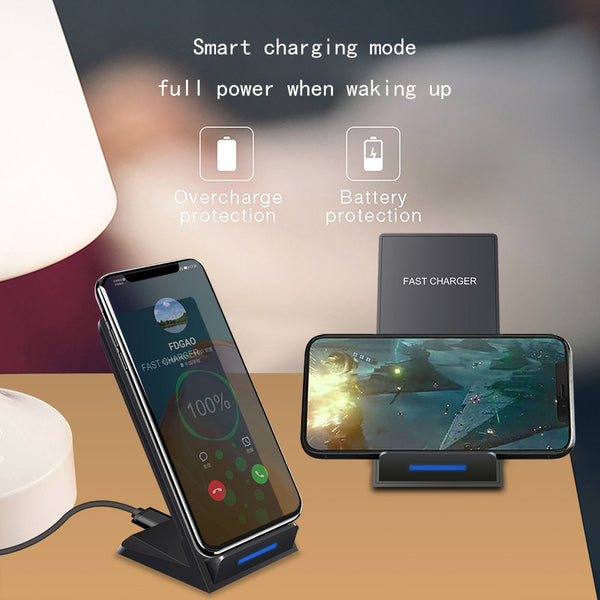 Vertical Wireless Charger Supports QI Charging, Suitable For   Mobile Phones Puce Buckeye