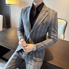 Leisure Suits For Men Business Formal Wear Two-piece Set Puce Buckeye