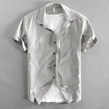Casual Loose Lapels Outer Wear Half Sleeve Top For Men Puce Buckeye