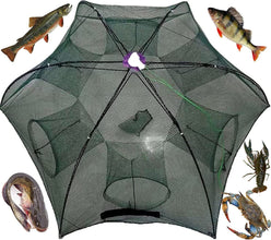 Fishing Bait Trap Crab Net Crawdad Shrimp Cast Dip Cage Fish Minnow Puce Gaia