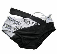 Sexy Swimwear Men Trunks Swimming Low Waist Belt Swimsuit Swimsuit for Men Beach Wear Shorts Memories Gay Puce Buckeye