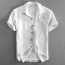 Casual Loose Lapels Outer Wear Half Sleeve Top For Men Puce Buckeye