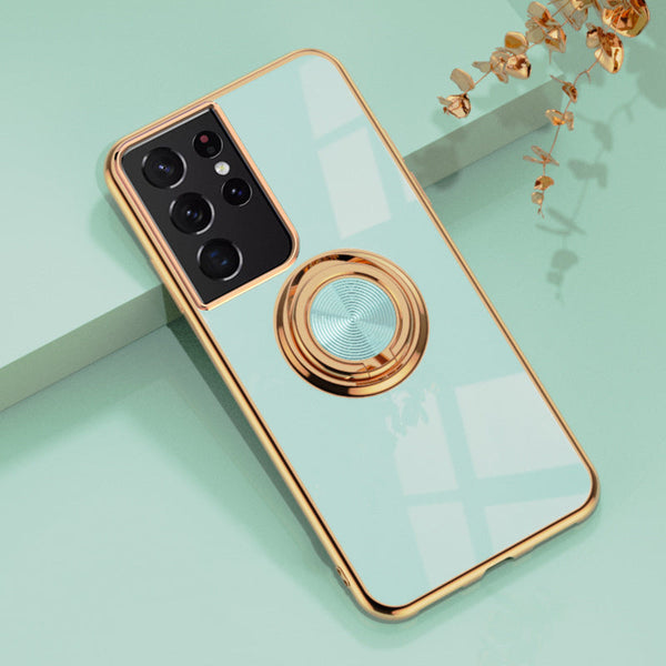 Car Electroplating Bracket Shell Suitable For Mobile Phones Puce Buckeye
