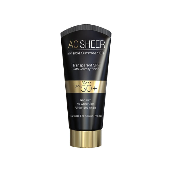 SKIN CARE AC Sheer Sunscreen Gel SPF?50 – 50?g | Ultra-Lightweight Puce Buckeye